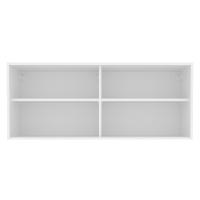 Armário Aéreo Glamy 2 Portas de Correr de Vidro Reflecta Branco Madesa