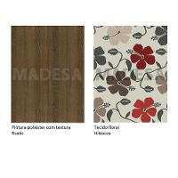 Kit Lexy Mesa com Tampo Madeira 4 Cadeiras Hibiscos Madesa - 10