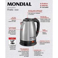 Chaleira Eletrica Mondial 2litros - 79520-02 Preto Com Inox 220v - 6