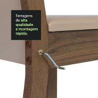 Kit 6 Cadeiras Rustic Crema Pérola Madesa 4291 - 8
