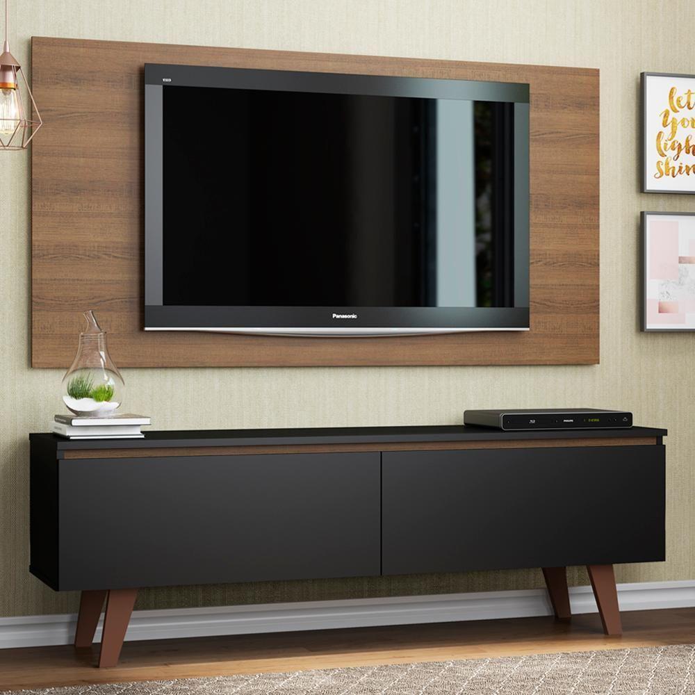 Rack Le Mans e Painel TV 55 Polegadas 2 Portas Rustic Madesa - 4