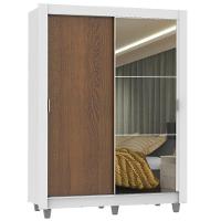 Guarda-Roupa Denver 2 Portas 1 Espelho Rustic/Branco Madesa - 2
