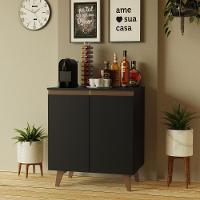 Balcão Cantinho do Café Reims 2 Portas Preto Madesa - 5