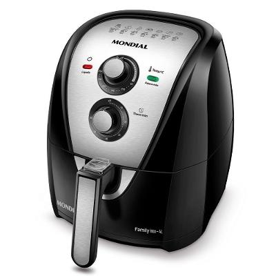Fritadeira Elétrica Air Fryer Mondial AFN40BI 4L 1500W Antiaderente Preto 110V