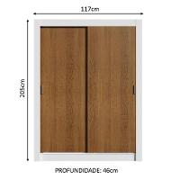 Guarda-roupa Infantil Enzo 2 Pt de Correr Madesa - 9