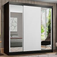 Guarda-roupa Casal Reno 3 Portas de Correr Espelhos Madesa - 1