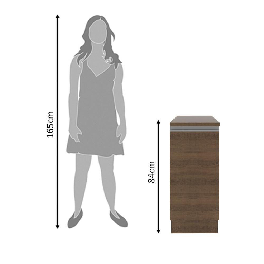 Balcão Glamy 35cm 1 Porta Rustic Madesa - 9