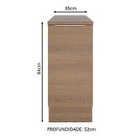 Balcão Stella 1 Porta Rustic Madesa - 5