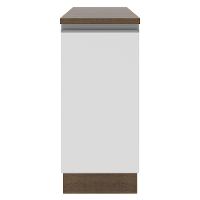 Balcão Glamy 35cm 1 Porta Branco e Rustic Madesa - 3
