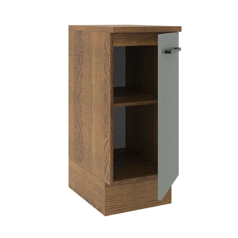 Balcão Madesa Agata 1 Porta Rustic Cinza - 1