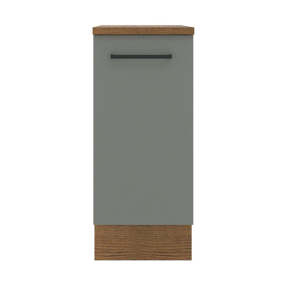 Balcão Madesa Agata 1 Porta Rustic Cinza - 4