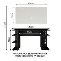 Mesa Gamer Painel para TV até 50" Madesa - 5