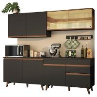 Cozinha Completa Madesa Reims 240001 Com Armário E Balcão - Preto/rustic - 3