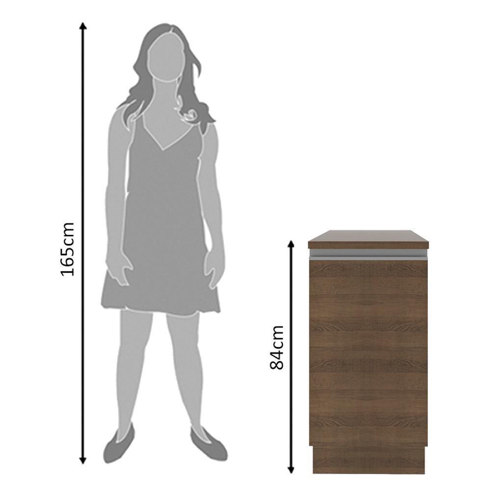 Balcão Glamy 40cm 1 Porta Rustic Madesa - 7