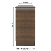 Balcão Glamy 40cm 1 Porta Rustic Madesa - 6