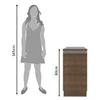 Balcão Glamy 40cm 1 Porta Rustic Madesa - 7