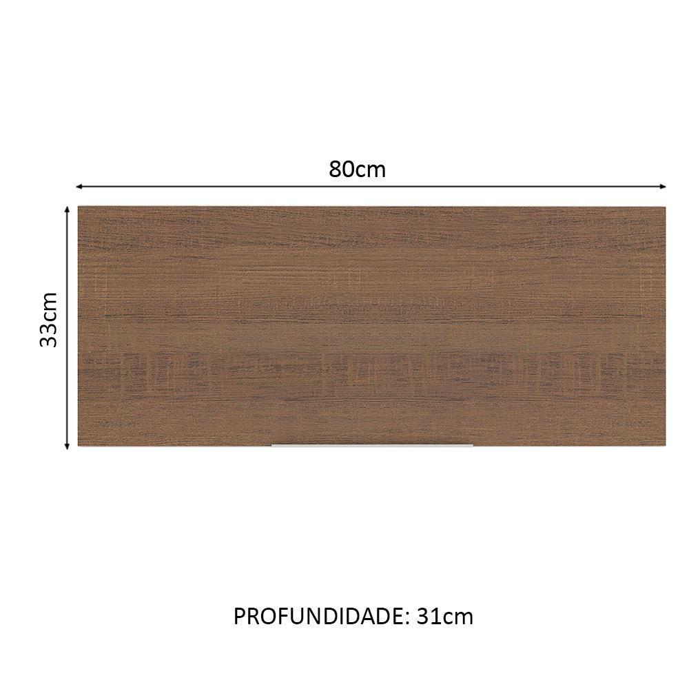 Armário Aéreo Stella 1 Porta Basculante Rustic Madesa - 6