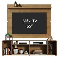 Rack Cancun e Painel para TV até 65" Preto/Rustic Madesa - 9