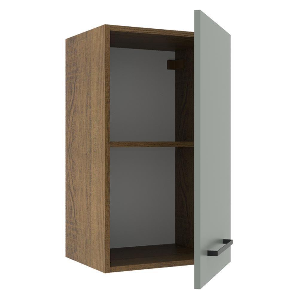 Armário Aéreo Madesa Agata 40 Cm 1 Porta Rustic/cinza - 4