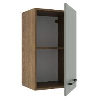 Armário Aéreo Madesa Agata 40 Cm 1 Porta Rustic/cinza