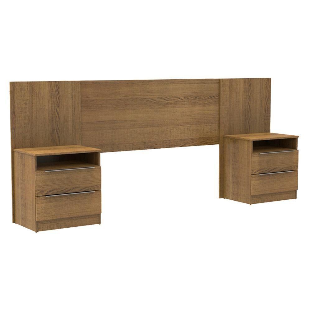 Cabeceira Extensível Rustic com 2 Criados Madesa - 1