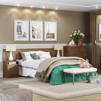 Cabeceira Extensível Rustic com 2 Criados Madesa - 6