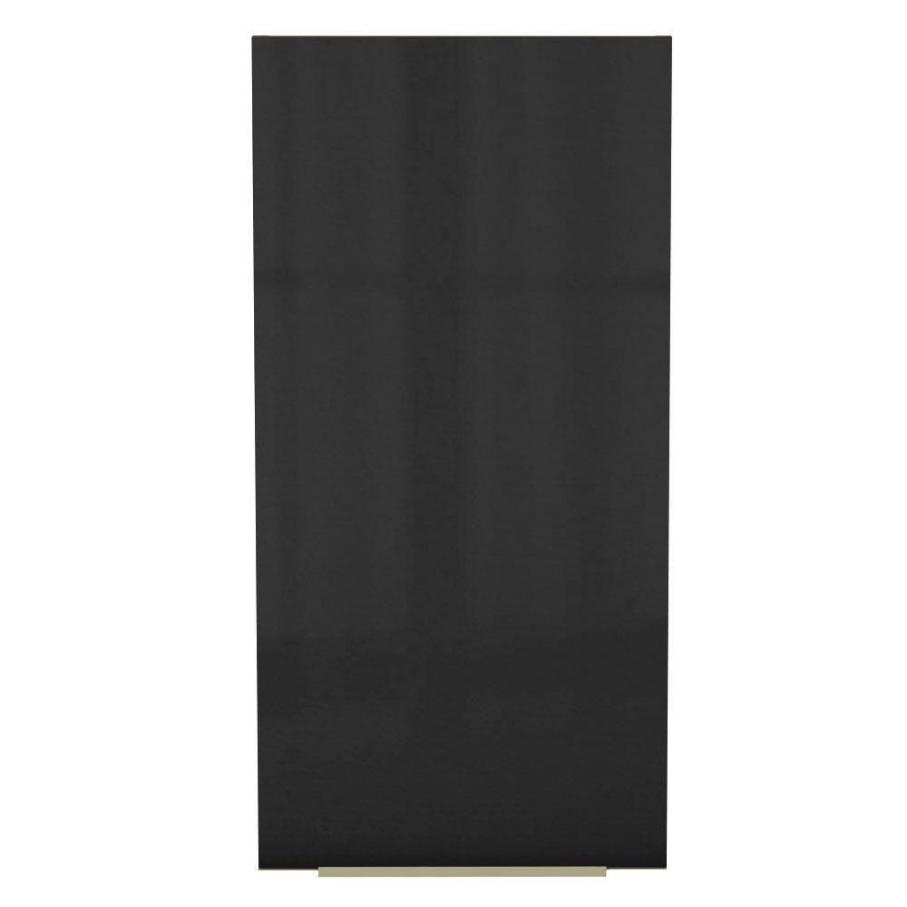 Armário Aéreo Madesa Lux 40x83 cm 1 Porta Rustic e Preto - 7