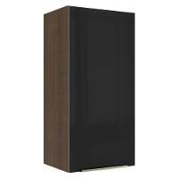 Armário Aéreo Madesa Lux 40x83 cm 1 Porta Rustic e Preto - 9