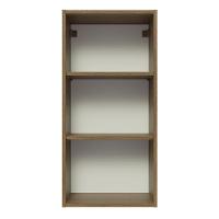 Armário Aéreo Madesa Lux 40x83 cm 1 Porta Rustic e Preto - 3