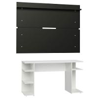 Mesa Para Computador Gamer e Painel Tv - Branco/preto - 6
