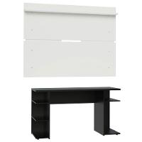 Mesa Para Computador Gamer E Painel Tv - Preto/branco - 5