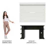 Mesa Para Computador Gamer E Painel Tv - Preto/branco - 10