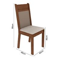 Kit 2 Cadeiras Rustic e Pérola Madesa 4280 - 10