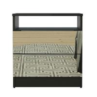 Mesa de Cabeceira Madesa 3227 2 Gavetas com Espelho Preto - 10