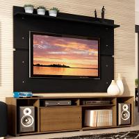Rack Cancun e Painel para TV até 65" Rustic/Preto Madesa - 1