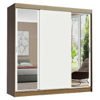 Guarda-roupa Casal Reno 3 Portas de Correr Espelhos Madesa