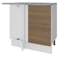 Balcão de Canto Stella 1 Porta Branco/rustic Madesa - 1