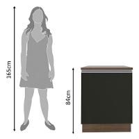 Balcão Glamy em MDP 1 Porta Madesa  - 5