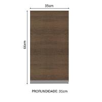 Armário Aéreo Glamy 35cm 1 Porta Rustic Madesa - 12