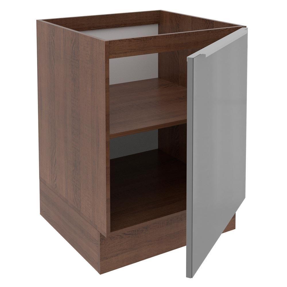 Balcão Madesa Lux 60 Cm 1 Porta Rustic/cinza - 5