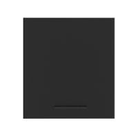 Armário Aéreo Madesa Agata 60cm 1 Porta Rustic Preto - 6