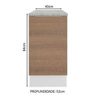 Balcão Stella 1 Porta Branco/rustic Madesa - 9