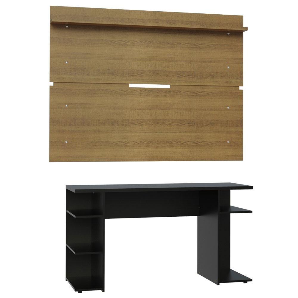 Mesa Para Computador Gamer e Painel Tv - Preto/rustic - 5