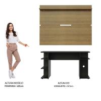 Mesa Para Computador Gamer e Painel Tv - Preto/rustic - 9