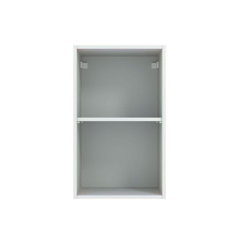 Armário Aéreo Madesa Lux 40cm 1 Porta Branco Cinza - 2