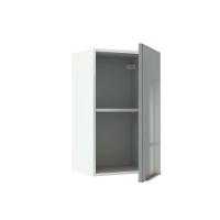 Armário Aéreo Madesa Lux 40cm 1 Porta Branco Cinza - 3