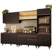 Cozinha Completa Madesa Reims 310001 Com Armário E Balcão Preto - 9