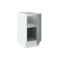 Balcão Madesa Lux 40cm 1 Porta Branco Cinza