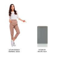 Balcão Madesa Lux 40cm 1 Porta Branco Cinza - 9