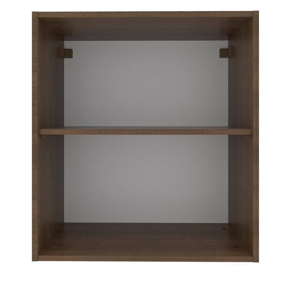 Armário Aéreo Glamy 60cm 1 Pt Rustic/Branco Madesa - 4